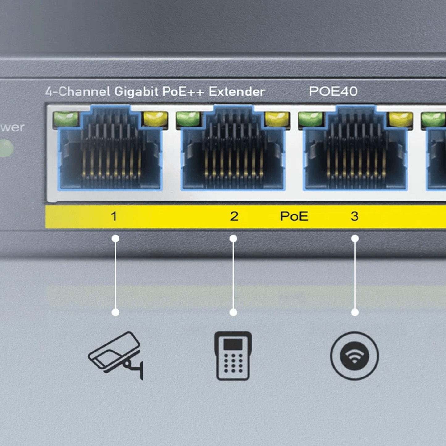Cudy 4 Port Gigabit PoE 1x PoE Input 60W Switch