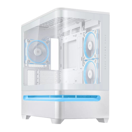 ASUS Prime AP202 ARGB Micro-ATX Gaming Chassis - White