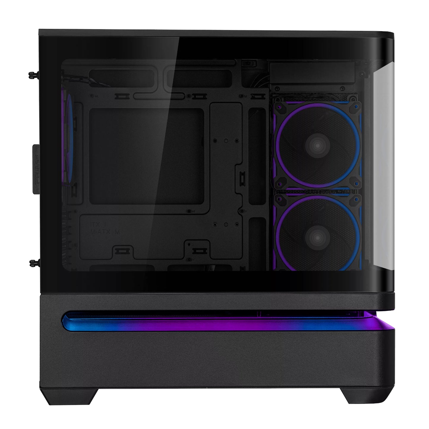 ASUS Prime AP202 ARGB Micro-ATX Gaming Chassis - Black