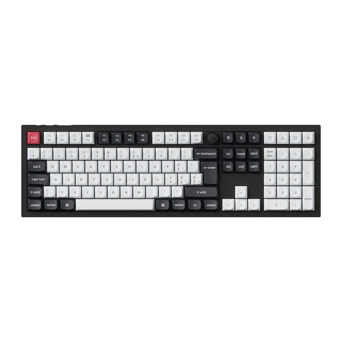 Keychron Q6 HE QMK Full-size Wireless Custom Mechanical Keyboard (Nebula Switch) – Carbon Black