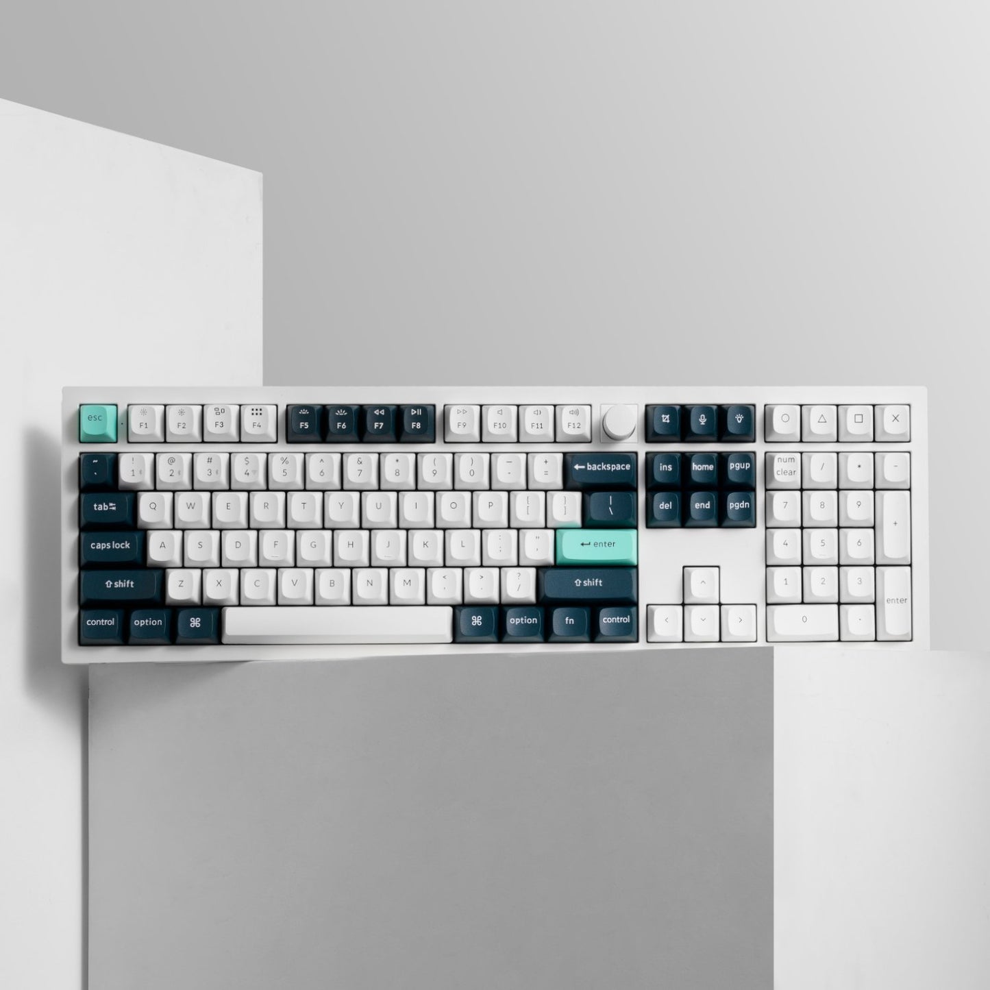 Keychron Q6 HE QMK Full-size Wireless Custom Mechanical Keyboard (Nebula Switch) – Shell White