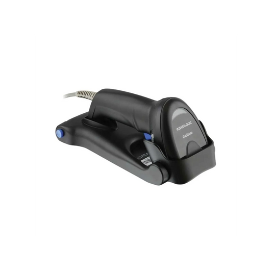 Datalogic Quickscan Lite QD2220 Kit Linear Imager USB Only Black kit Includes Scanner 1D USB Cable 90A052065 And Stand STD QW25 BK