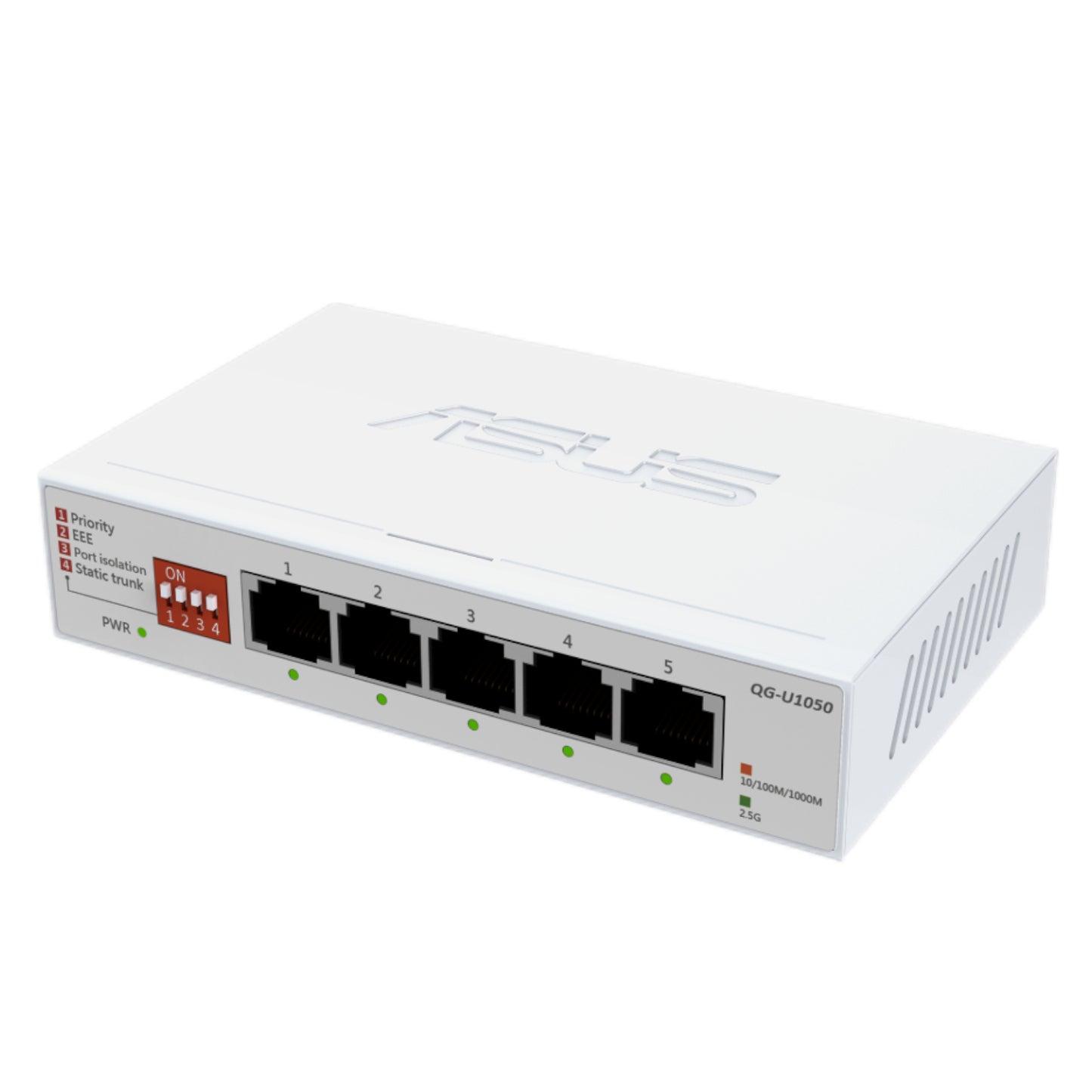 ASUS 5×2.5G Unmanaged Network Switch – White