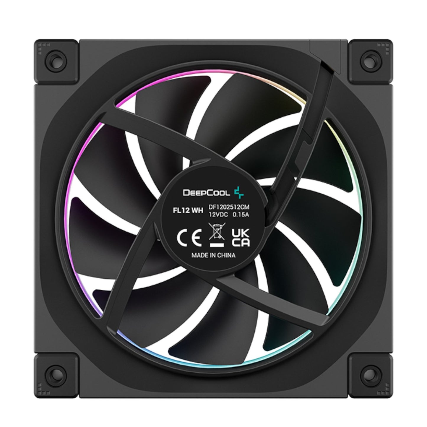 DeepCool FL12 3-in-1 ARGB 120mm Fan 3 Pack - Black