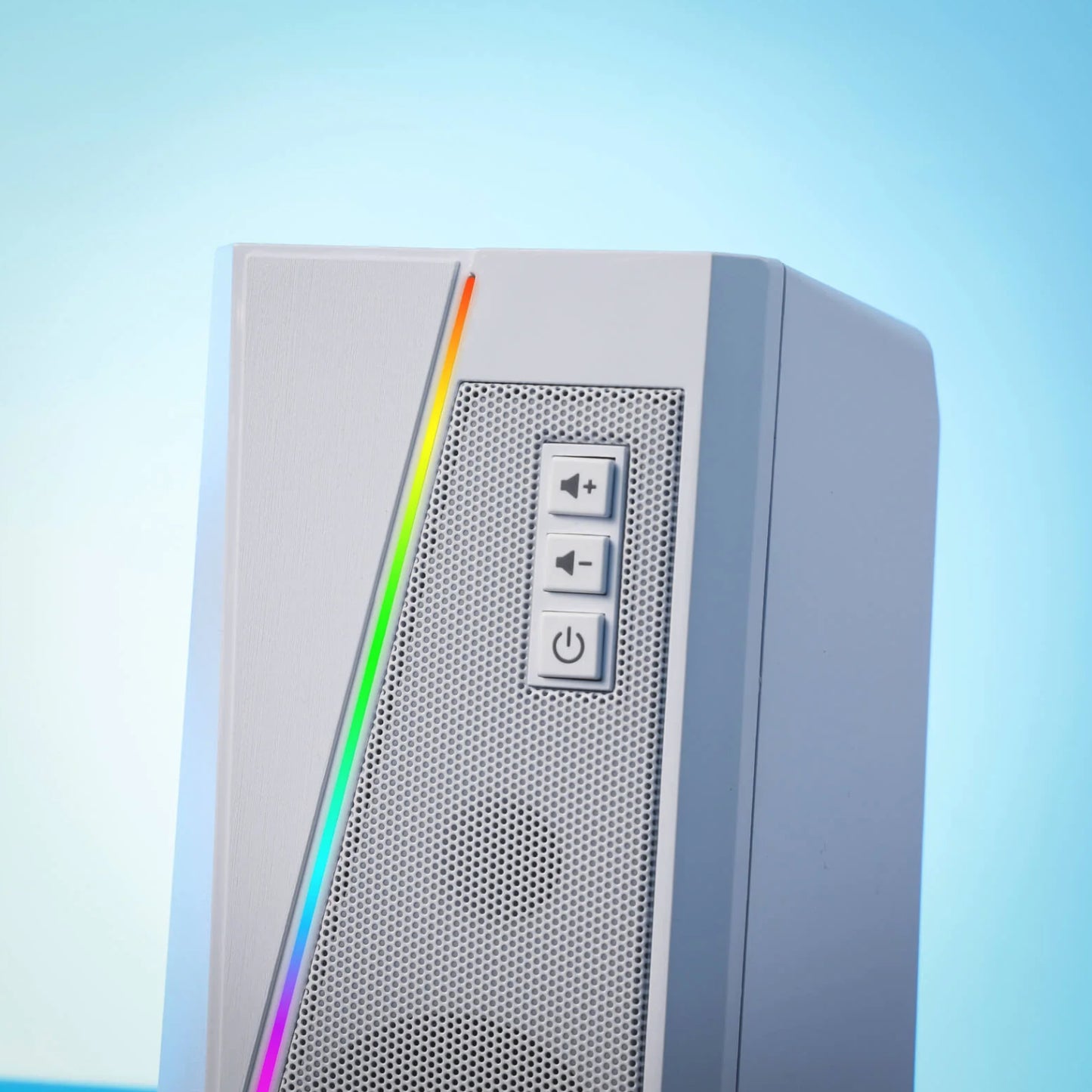 Redragon GS20W ANVIL 3W 2.0 RGB Stereo Desktop PC Speakers - White