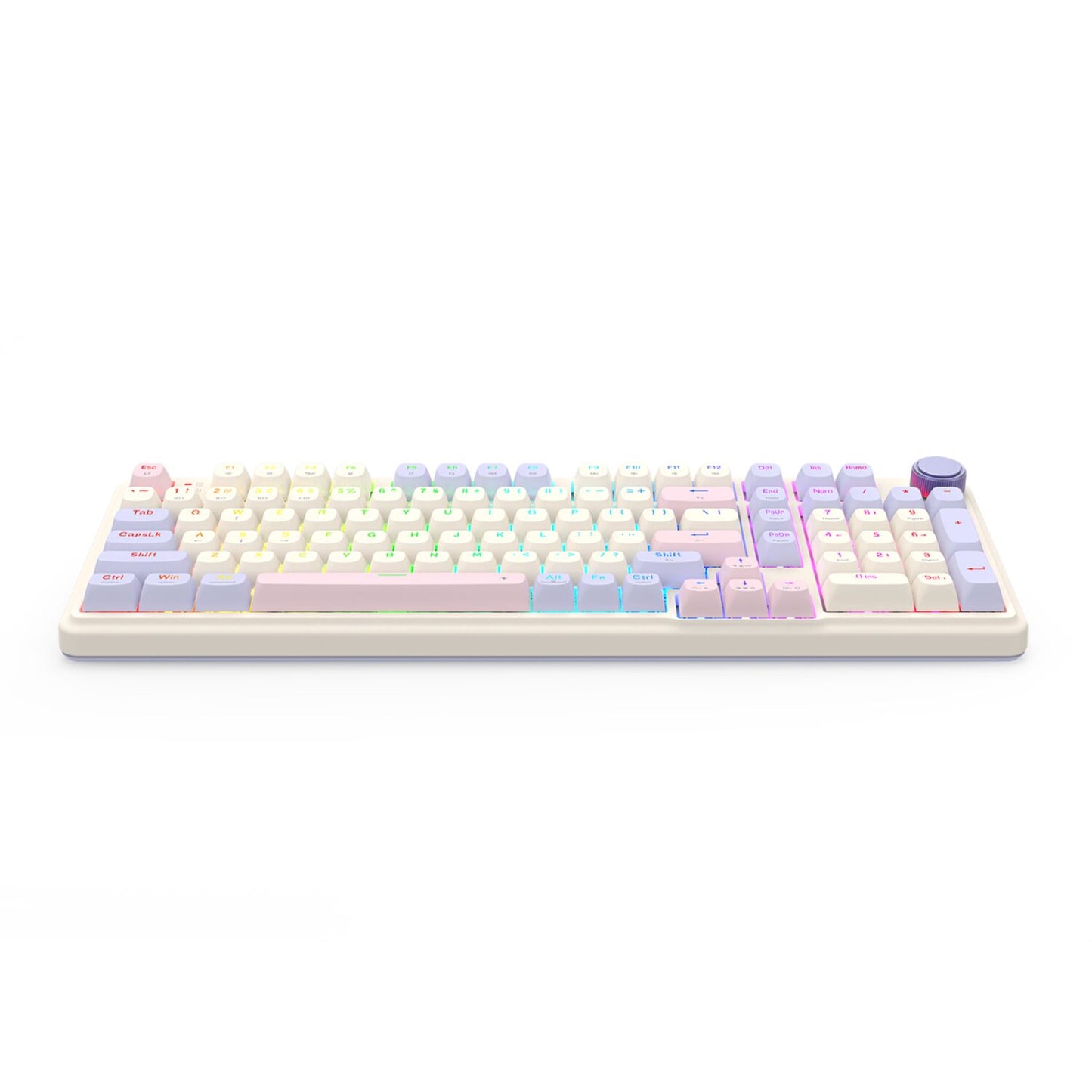Redragon K768 EISA 100 RGB Wireless Gaming Keyboard - Lilac