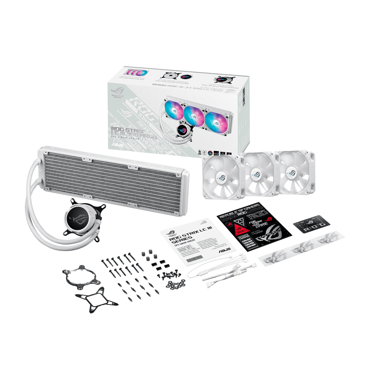 ASUS ROG Strix LC III 360mm ARGB White Edition Liquid CPU Cooler