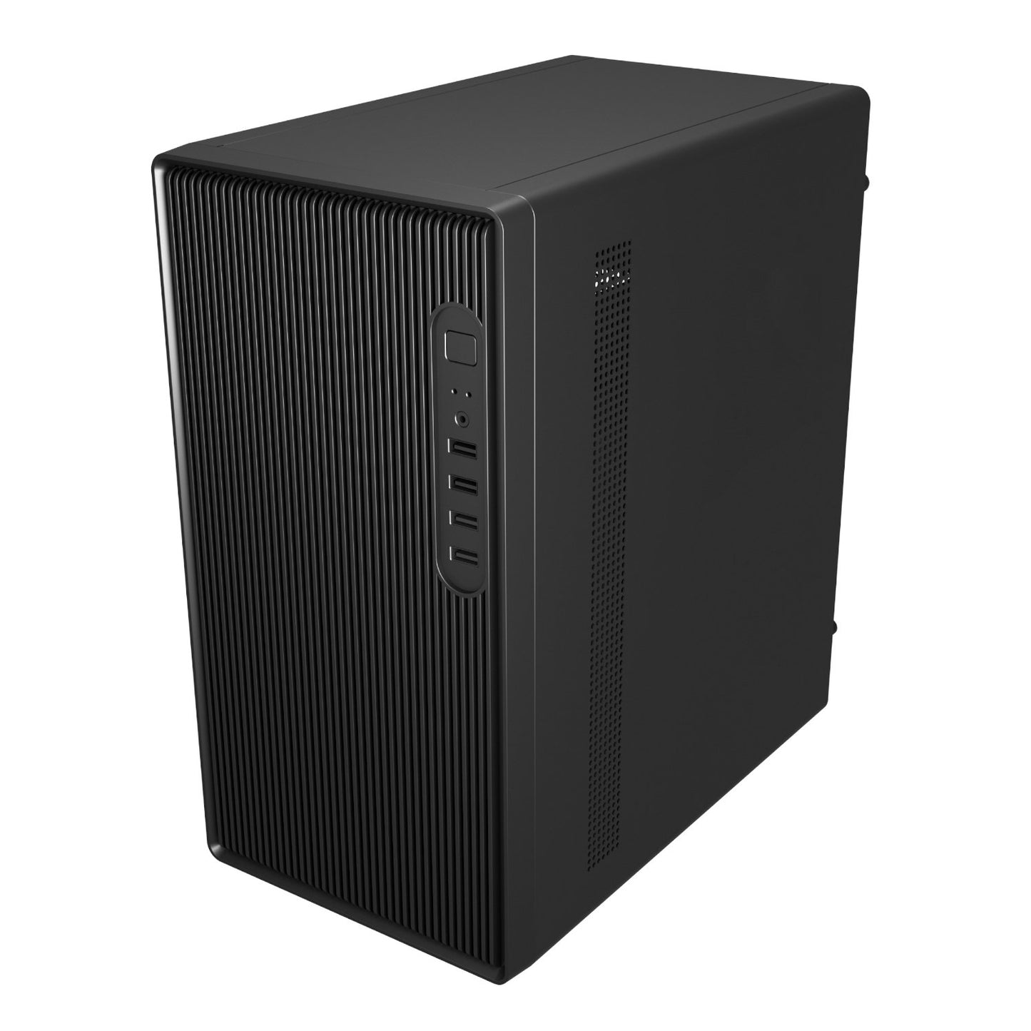 FSP S120 M-ATX Mid Tower Desktop Chassis - Black
