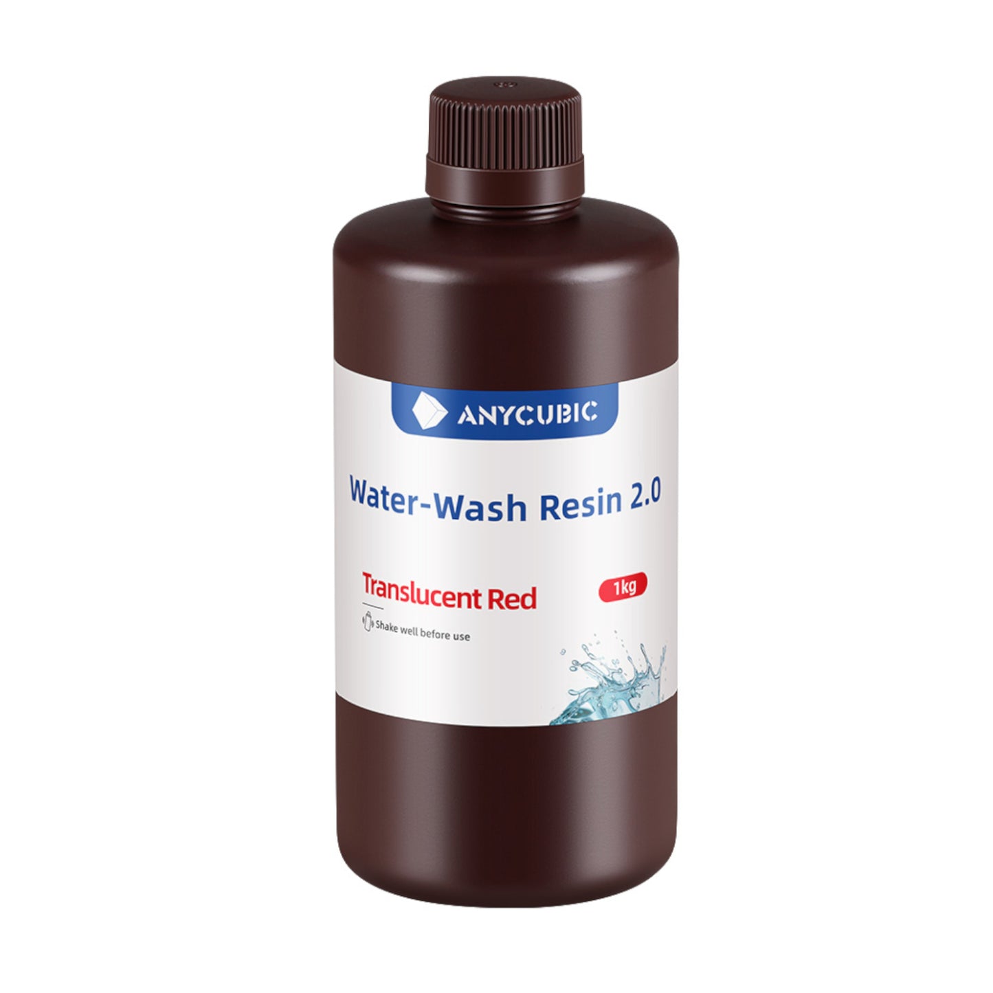 Anycubic Water Wash Resin 2.0 – Translucent Red