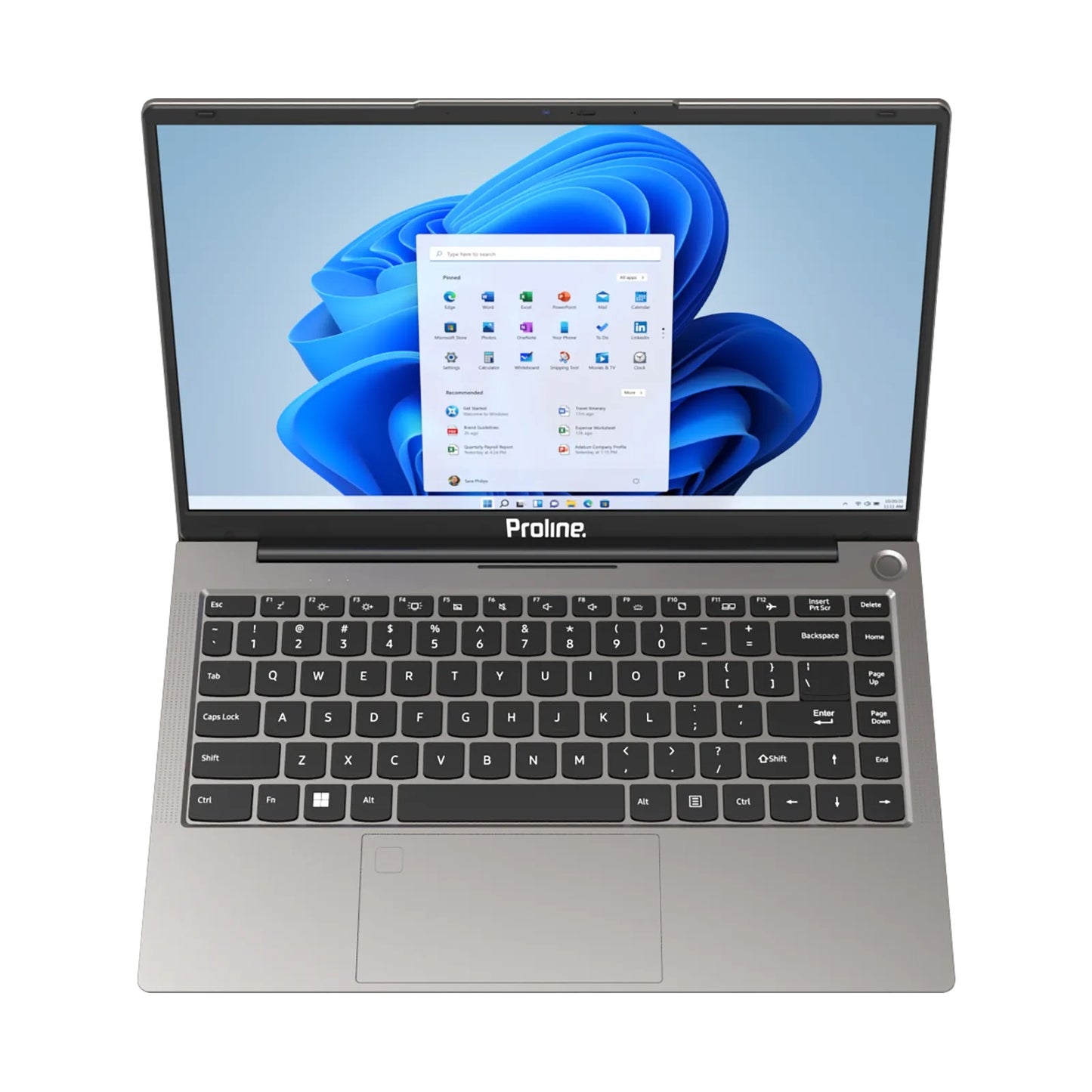 Proline V146 14" Core-i7 8GB 256GB Win 11 Home Grey Notebook