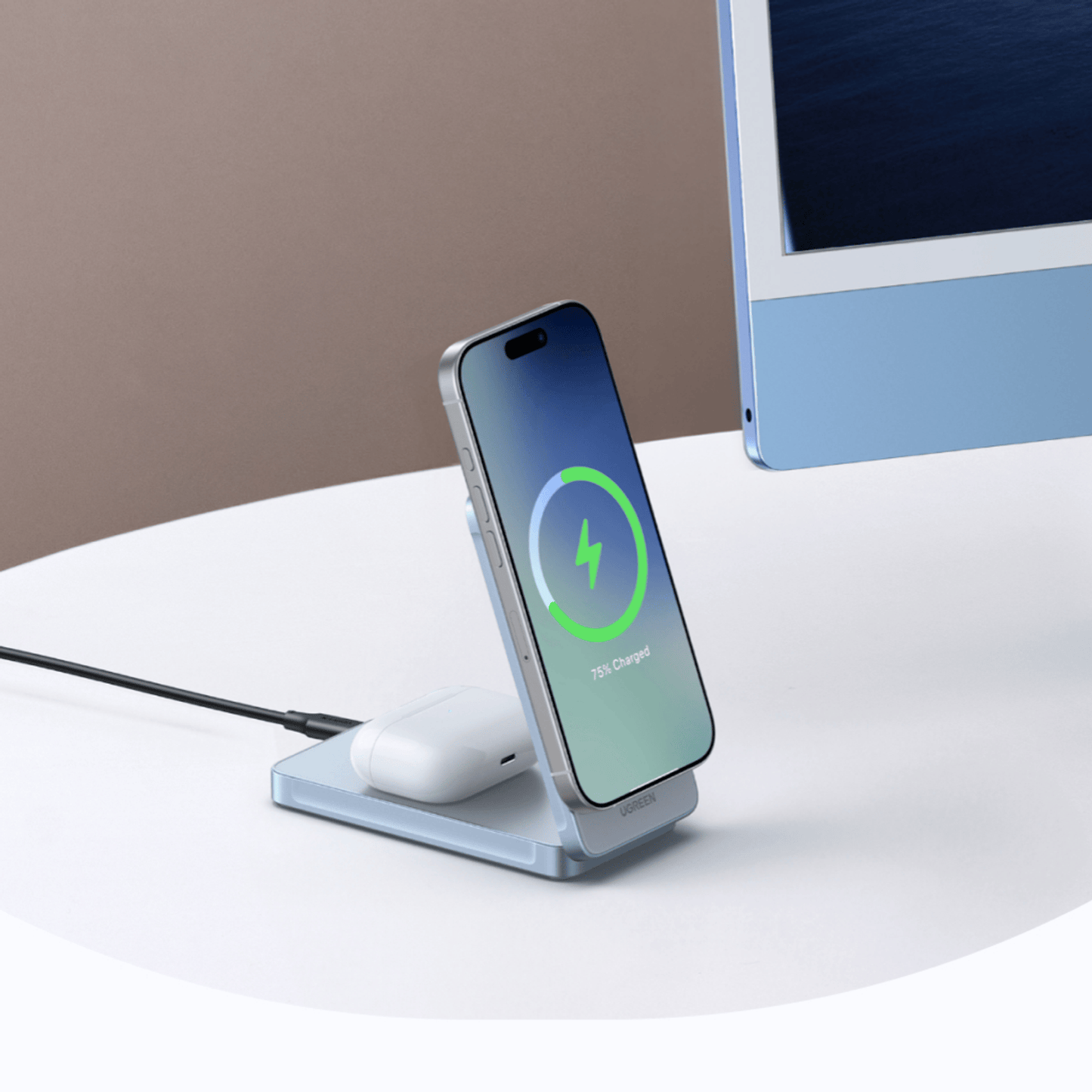 UGreen 25W 2-in-1 Magnetic Wireless Charger