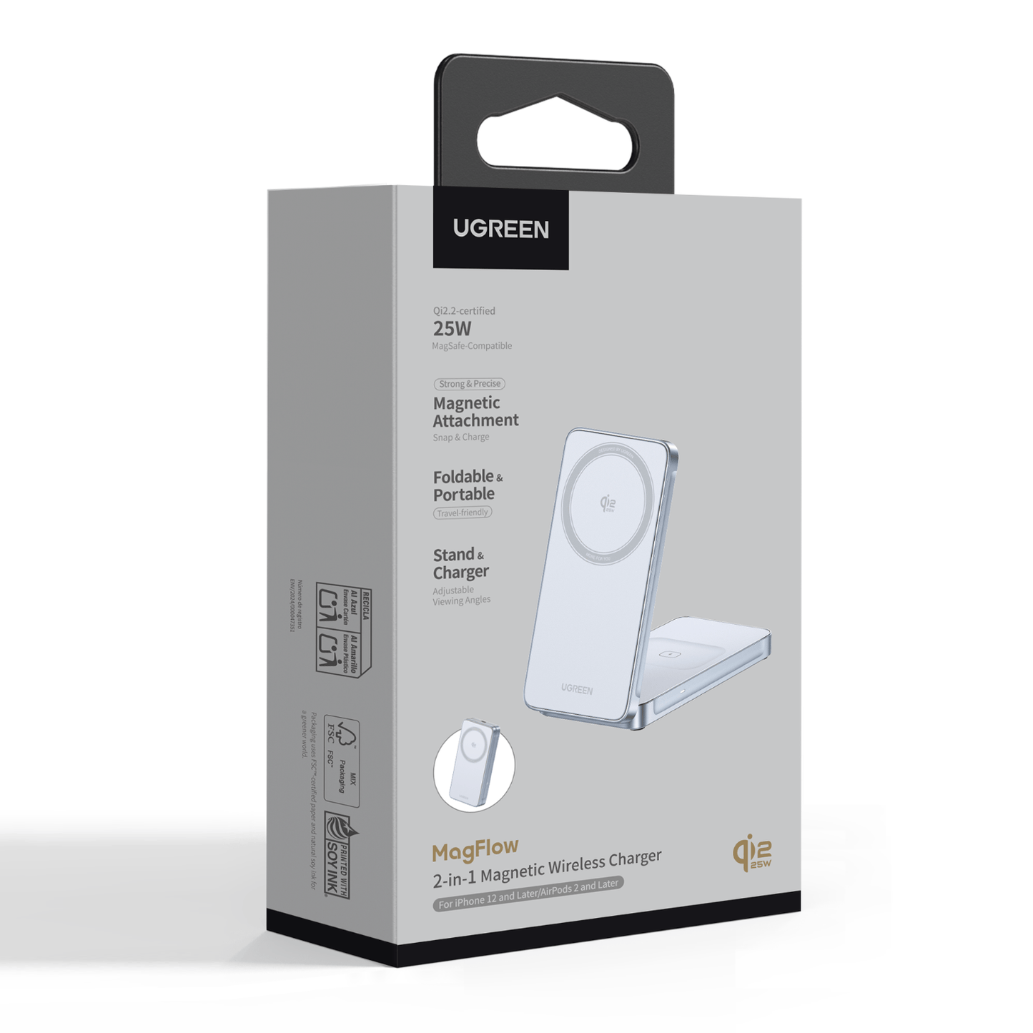 UGreen 25W 2-in-1 Magnetic Wireless Charger