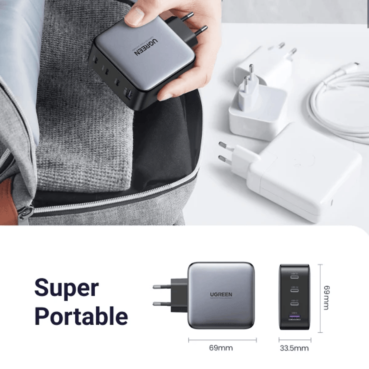 UGreen GaN X100 5-Port 100W Fast Charger