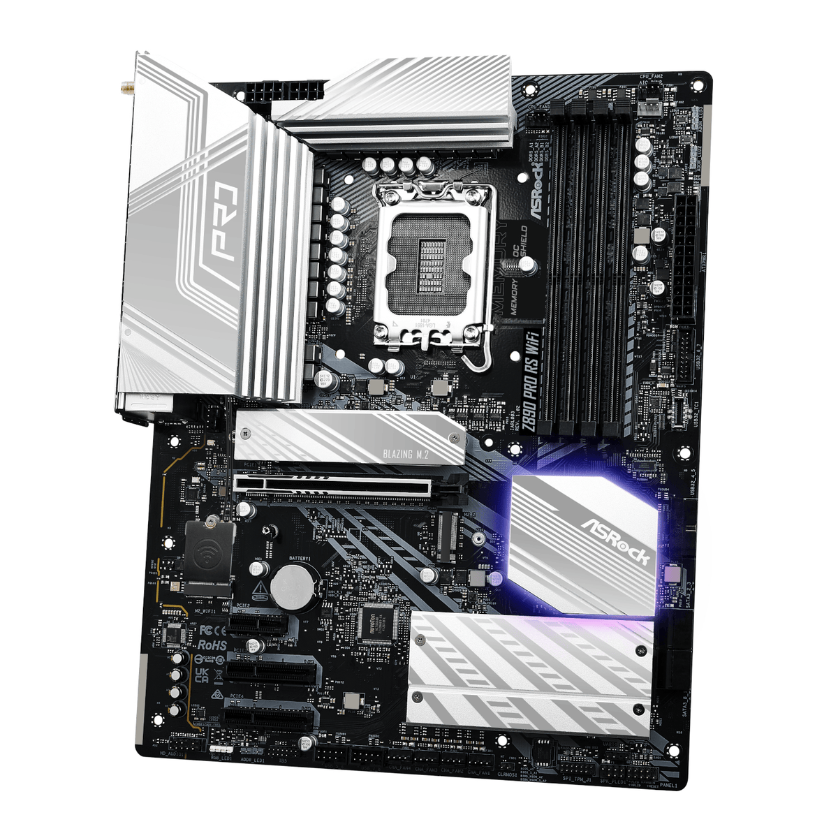 ASRock Z890 Pro RS Wi-Fi Intel LGA 1851 ATX Gaming Motherboard